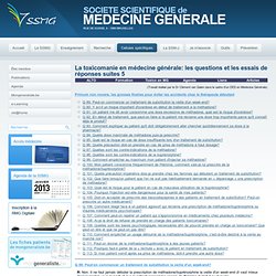 La toxicomanie en médecine générale: les questions et les essais de réponses suites 5