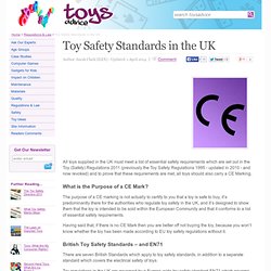 Toy Safety Standards in the UK