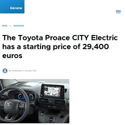 The Toyota Proace CITY Electric has a starting price of 29,400 euros