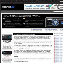 2007 Toyota Yaris Car Stereo Radio Wiring Diagram