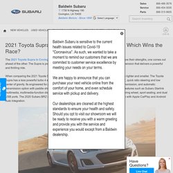 2021 Toyota Supra in Covington LA vs Subaru BRZ: Which Wins the Race?