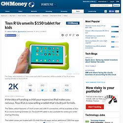 Toys R Us unveils $150 Tabeo tablet for kids - Sep. 10