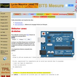 Débuter avec Arduino- TP