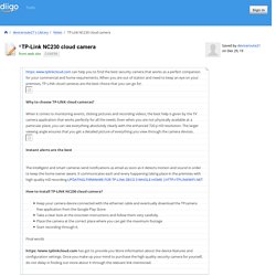 TP-Link NC230 cloud camera