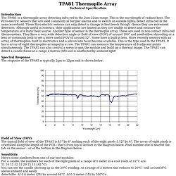 TPA81 Infra Red Thermal Sensor