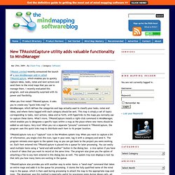 New TPAssistCapture utility adds valuable functionality to MindManager