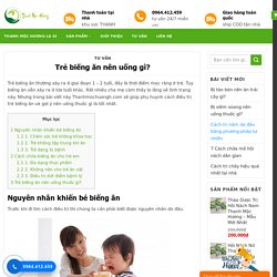 Trẻ biếng ăn nên uống gì?