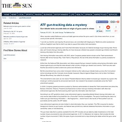 ATF gun trace data a mystery