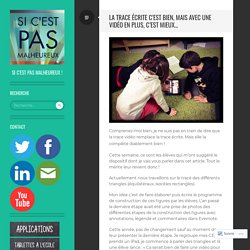 La trace écrite c’est bien, mais avec une vidéo en plus, c’est mieux…