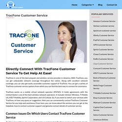 TracFone Customer Service - Tech Supports Number