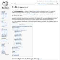 Trachtenberg system