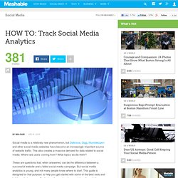 HOW TO: Track Social Media Analytics