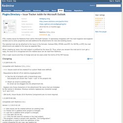 Issue Tracker Addin for Microsoft Outlook - Plugins - Redmine