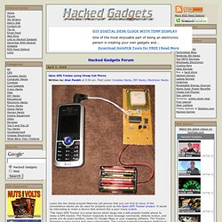 Open GPS Tracker using Cheap Cell Phone - Hacked Gadgets - DIY T