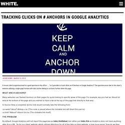Tracking Clicks on # Anchors in Google Analytics