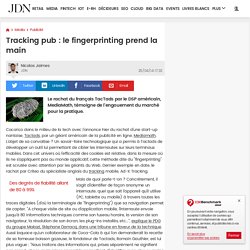 Tracking pub : le fingerprinting prend la main