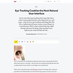 Eye Tracking Could be the Next Natural User Interface