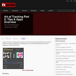 Art of Tracking Part 2: Tips & Apps Overview