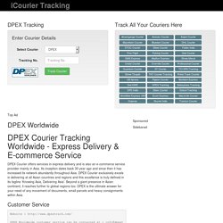Track DPEX Courier Online