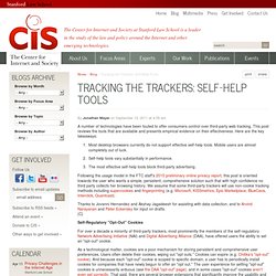 Tracking the Trackers: Self-Help Tools