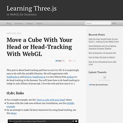 Move a Cube With Your Head or Head-Tracking with WebGL