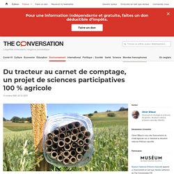 Du tracteur au carnet de comptage, un projet de sciences participatives 100 % agricole