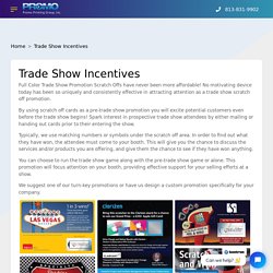 Trade Show Incentives- Full Color Trade Show Promotion Scratch Offs