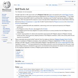 Bell Trade Act