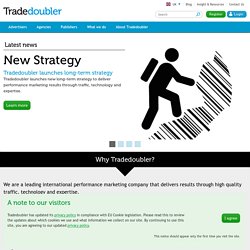 Connect and grow with Tradedoubler performance marketing