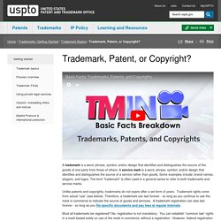 Trademark, Patent, or Copyright?
