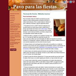 Pavo Horneado Tradicional(sin relleno) - T�cnicas De Cocina - Pavo para las fiestas - Extensión de la Universidad de Illinois