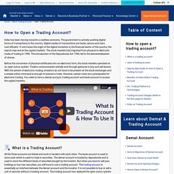 How to Open Trading Account Online?