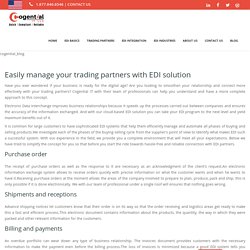 Easily manage your trading partners with EDI solution