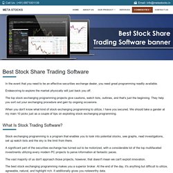 Stock Share Charting Software in India