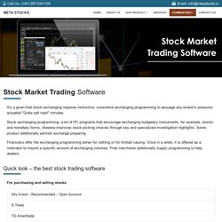Stock Market Trading Software
