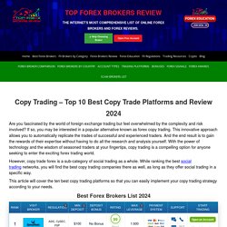 Copy Trading – Top 10 Best Copy Trade Platforms and Review 2021