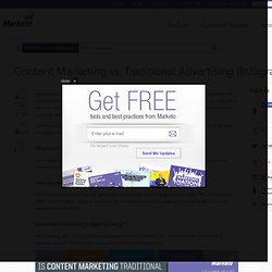 Content Marketing vs. Traditional Advertising [Infographic]