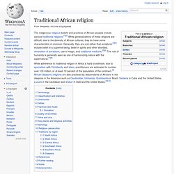 Traditional African religion
