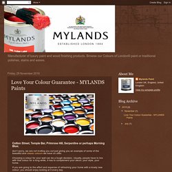 Mylands Paint: Love Your Colour Guarantee - MYLANDS Paints
