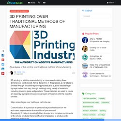 3D PRINTING OVER TRADITIONAL METHODS OF MANUFACTURING