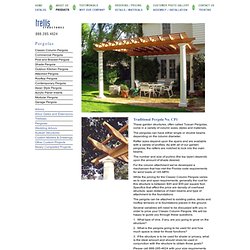 Traditional Pergola No. 3 - The Columned Pergola - by Trellis Structures