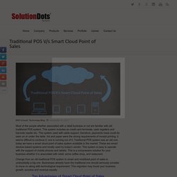 Traditional POS V/s Smart Cloud Point of Sales -