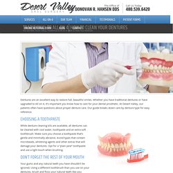 Traditional to All On 4: How to Clean Your Dentures - Desert Valley Oral SurgeryDesert Valley Oral Surgery