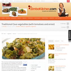 Traditional Covo vegetables (with tomatoes and onion)