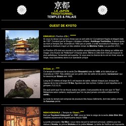 LE JAPON TRADITIONNEL - Temples et Palais