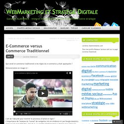 E-Commerce versus Commerce Traditionnel « Caroline Vlaeminck – Marketing Digital