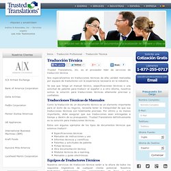 Traducción Técnica: Traducciones Técnicas y de Manuales Técnicos