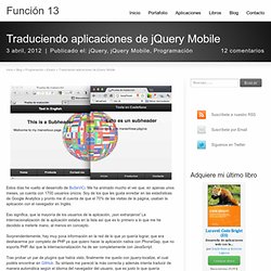 Traduciendo aplicaciones de jQuery Mobile