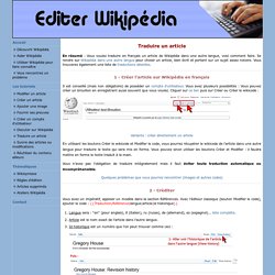 Traduire un article de Wikipédia
