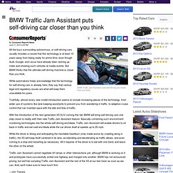 BMW Traffic Jam Assistant puts self-driving car closer than you think - Yahoo Autos - Aurora